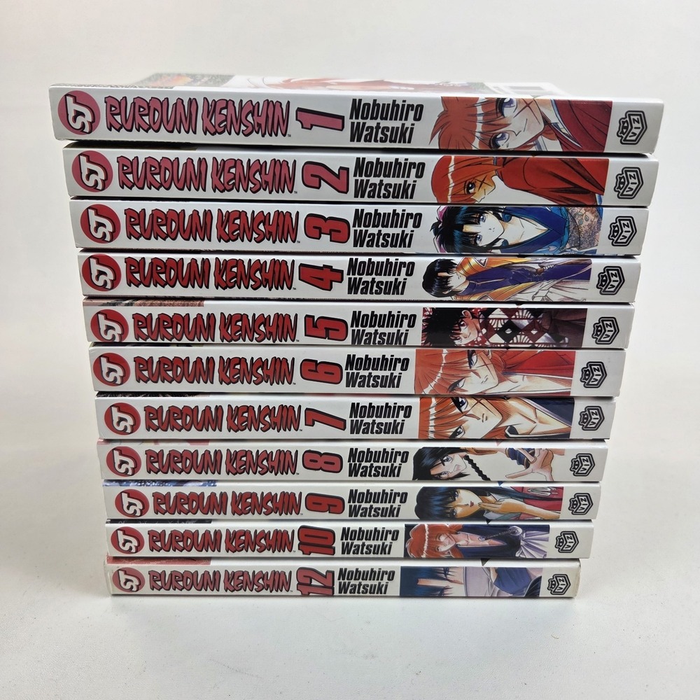 Rurouni Kenshin Vol 1-10 & 12 Shonen Jump Manga English VIZ